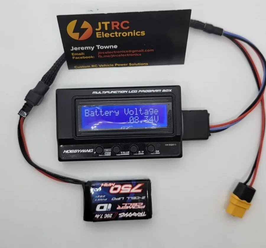 TRX-4M Compatable Battery Charge Cable for Balance and storage XT60 2S Lipo - Image 2 of 4