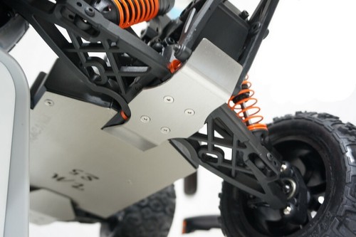 Stainless Steel Chassis Protector Guard Armor Skid Plate Fits Team Magic TM E5  - Picture 7 of 8