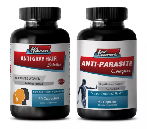 parasite and worm cleanse for humans - ANTI-GRAY HAIR - ANTI-PARASITE COMBO 2B -