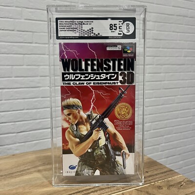 WOLFENSTEIN 3D - Nintendo Super Famicom - Sealed new, RGS 85 NM+ graded, no VGA