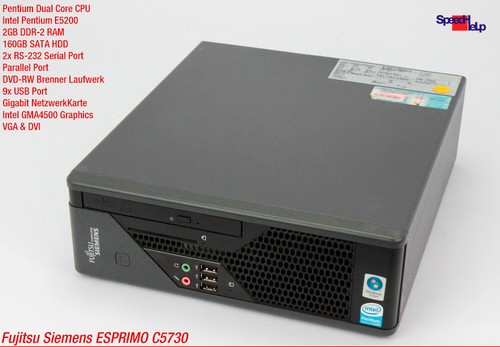 MINI SMALL PC COMPUTER FUJITSU ESPRIMO C5730 D2804 WINDOWS XP PARALLEL PORT LPT - Imagen 2 de 8