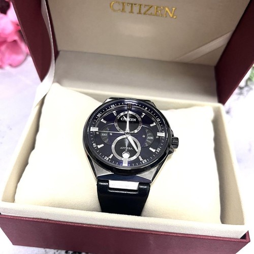 Reloj Citizen Attessa Eco-Drive Triple Calendario Fase Lunar Usado De Japón - Imagen 17 de 17