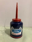 FORD N=Motor Racing Vintage Pump OIL CAN Gasoline Station Gas Garage Decal Sign