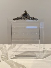 Vintage Avon Acrylic Earring Holder “Pretty as a picture” Jewelry Display [A79]