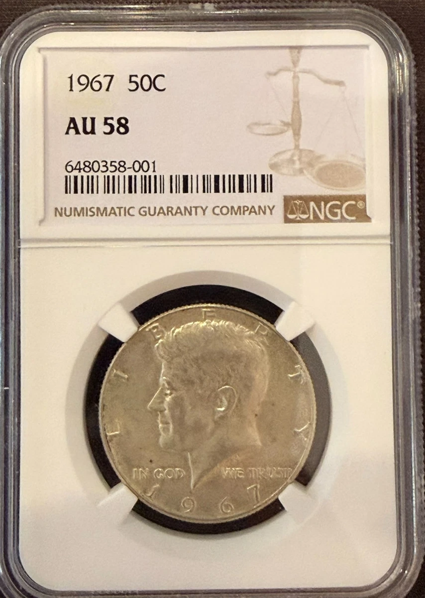AU 58 Graded Kennedy US Half Dollars (1964-Now) for sale | eBay