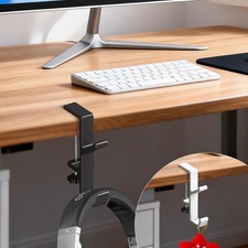 Desk Mount Bag Holder Hook Clamp,On Backpack Hanger Portable Desk Mount Headp...
