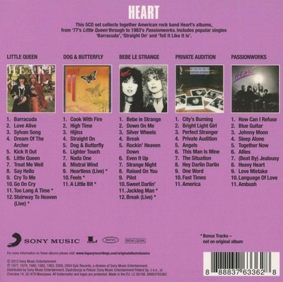 Heart Original Album Series 5CD Set NEW SEALED 888837633628| eBay