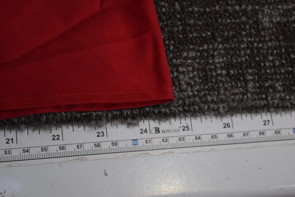 Boy Scout Red Embroidered Edge Neckerchief Neck Cloth Triangle Bandana BSA Large - Image 4 of 4