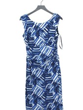 Nine West Bodycon Midi Dress M in Blue