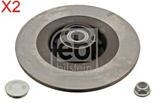 FEBI x2 Stk Bremsscheibe Hinterachse Für RENAULT Megane II Scenic 7701207898