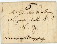 D.P.O.(1828~1875)-STAMPLESS-MANOR(Lancaster County)PENNSYLVANIA-OCT/4 1848(datel