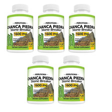 Chanca Piedra 1600mg Stone Breaker 5X120 Caps Urinary/Gallbladder/Kidney Support