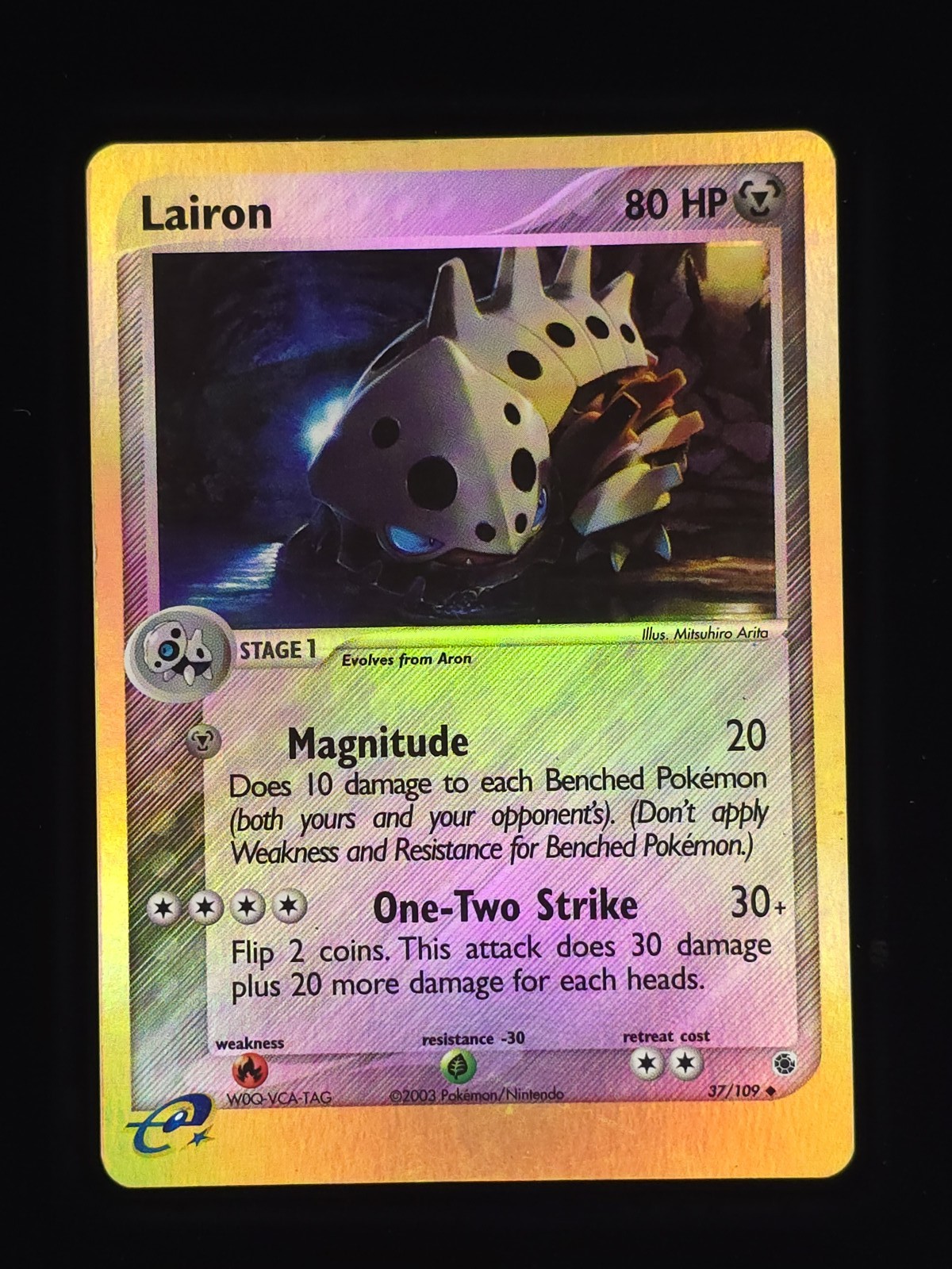 Lairon 37/109 Reverse Pokemon Ruby and Sapphire 🔥🔥🔥