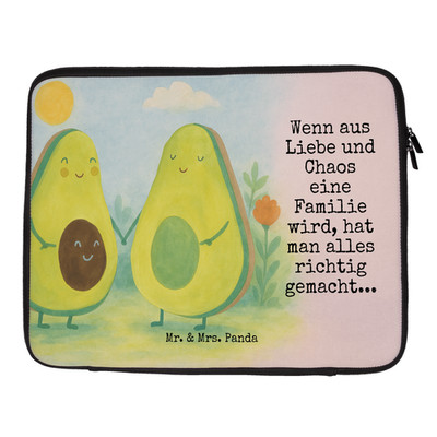 Laptop Tasche Avocado Pärchen Design  - Geschenk Hochzeit Kinder H..