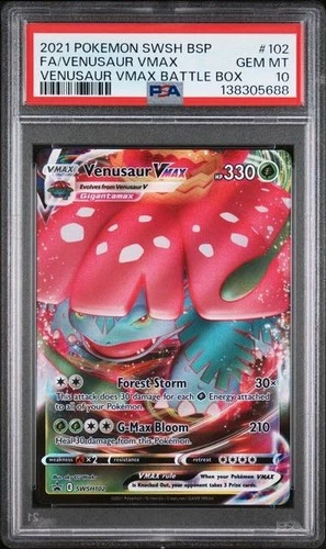 Venusaur VMAX SWSH102 - Black Star Promo - Graded PSA 10 GEM MT Pokemon Card
