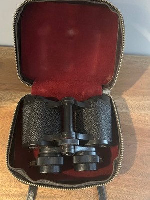 Carl Zeiss Jena Deltrintem 8x30 binoculars with black leather case