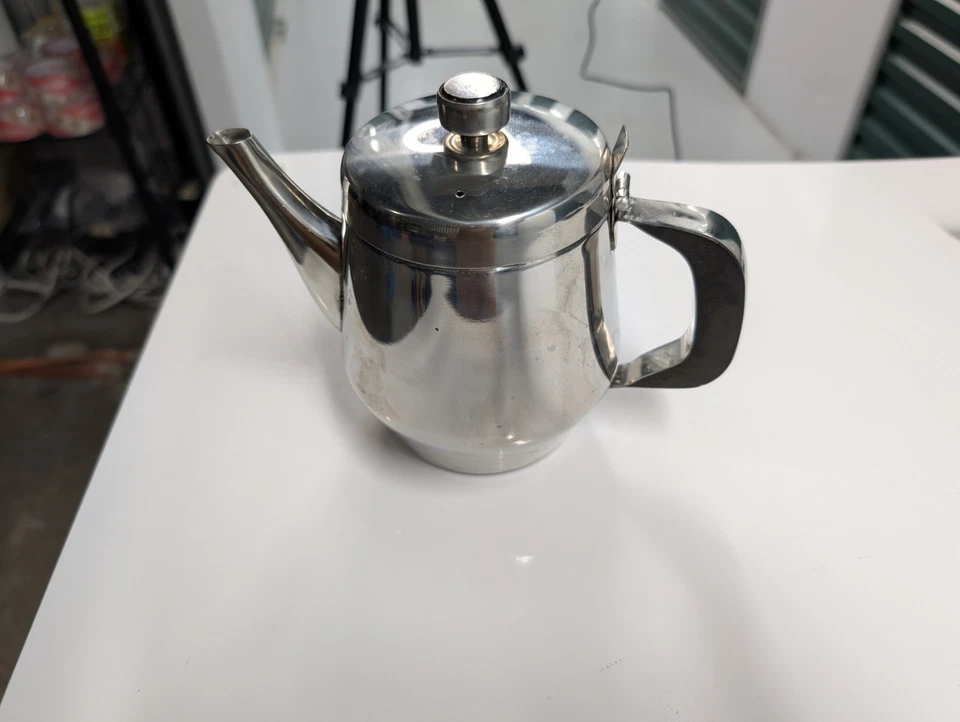 Bule de chá de aço inoxidável para uso em restaurante/comercial (32 oz) - Imagem 4 de 4