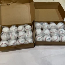 2 Dozen New MARV LEATHER / FOAM LIGHTWEIGHT PITCHING MACHINE BALLS