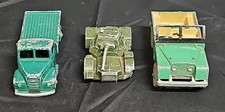 VINTAGE DINKY TOYS LOT OF 3 VEHICLES FORDSON, 670 ARMOURED CAR, LAND ROVER