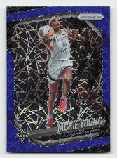 2025 Panini Prizm WNBA #23 Jackie Young Blue Velocity Prizms