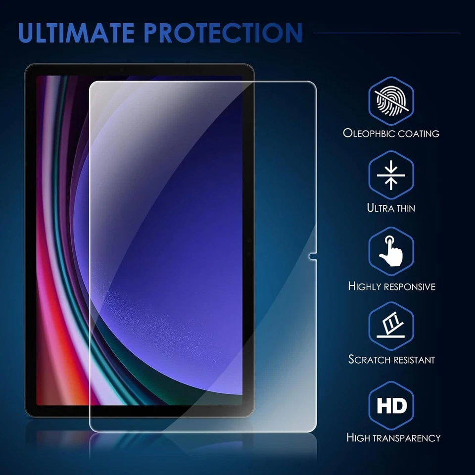 2 Pcs Samsung Galaxy Tab S9 FE X510 X516B 11 in Screen Protector Tempered Glass - Image 2 of 4
