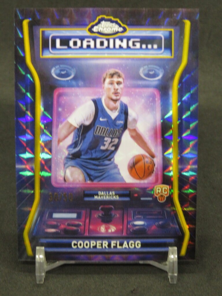 2025-26 TOPPS CHROME COOPER FLAGG LOADING GOLD GEOMETRIC REFRACTOR RC /50 JM10