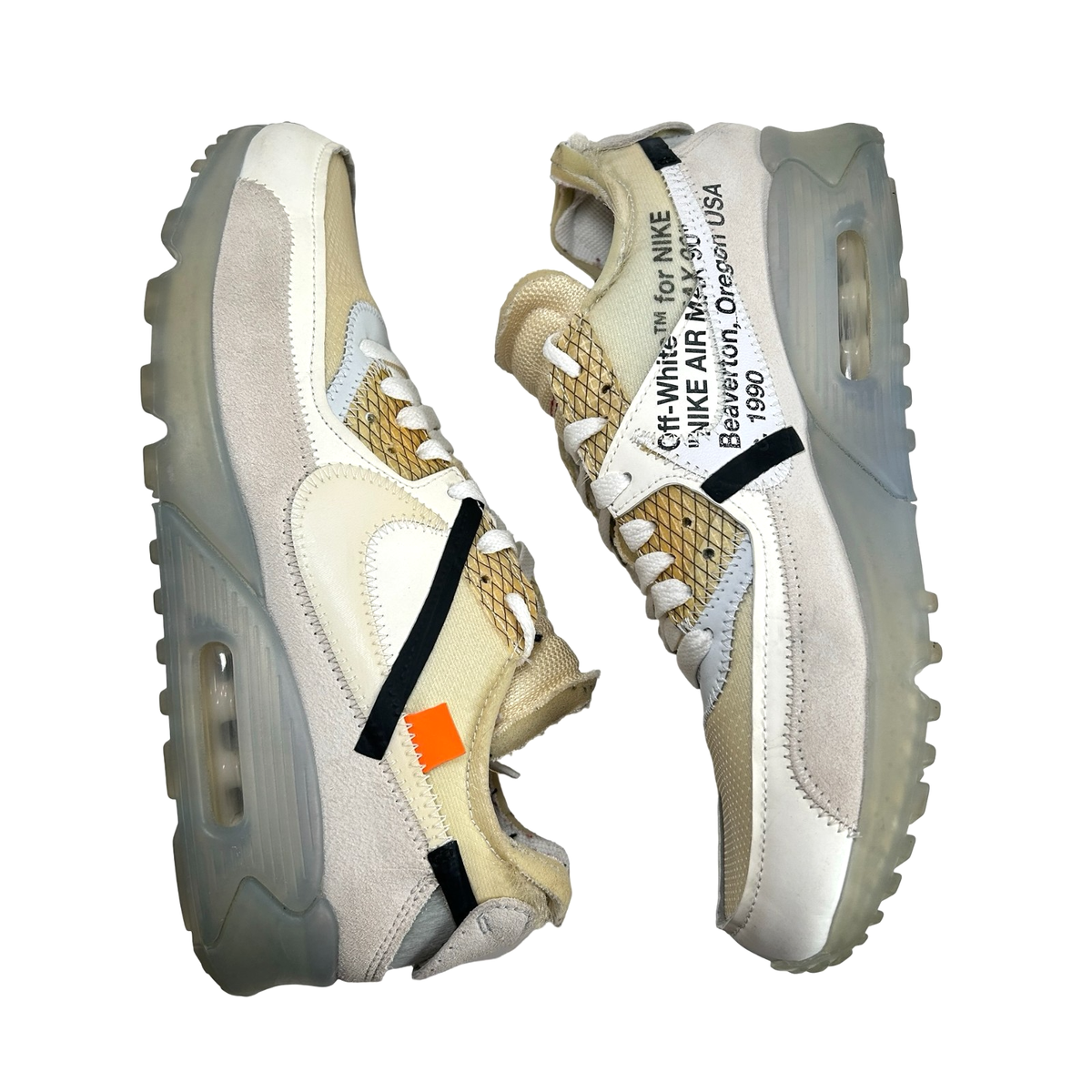 新品国内品！off-white nike the ten air max 90 Off White x Nike Air Max 90 The Ten - Size 8.5 - AA7293 100
