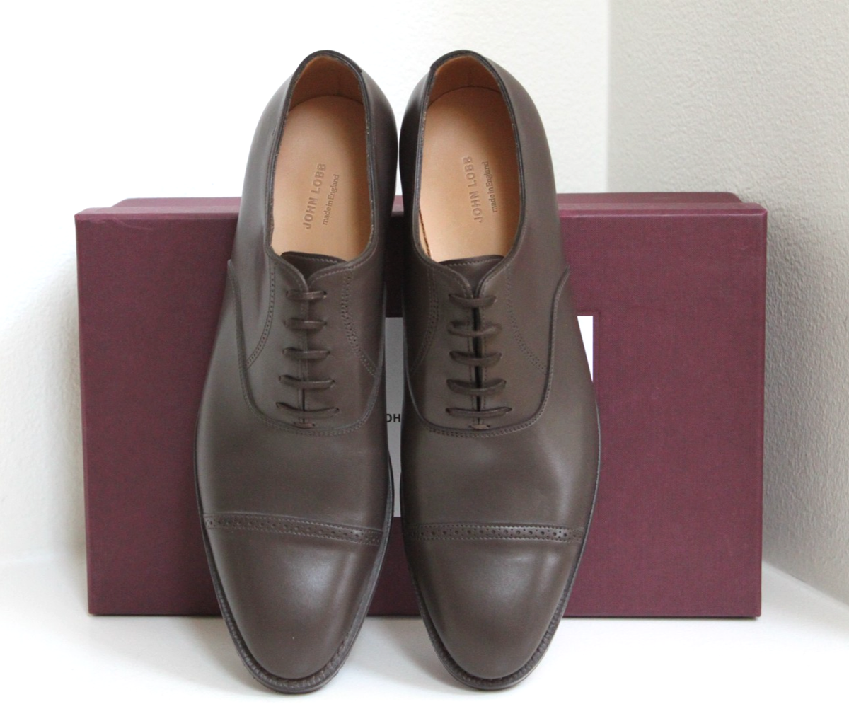 11 US / 10 UK John Lobb Bristol Cap Toe Oxford Loafer Brown  display picture 3