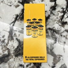 Kodak MAX 400 Film ISO 400/27 Eight 8 24 Exposure Rolls - 192 Total Exposures