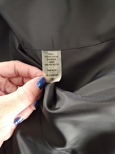 Calvin Klein donna 10 pantaloni grigio antracite tuta blazer giacca gessato carriera nuovi con etichette - Foto 16 di 16
