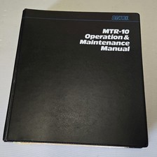 Otari MTR-10 Reel to Reel Recorder Operation  Maintenance Manual Schematics