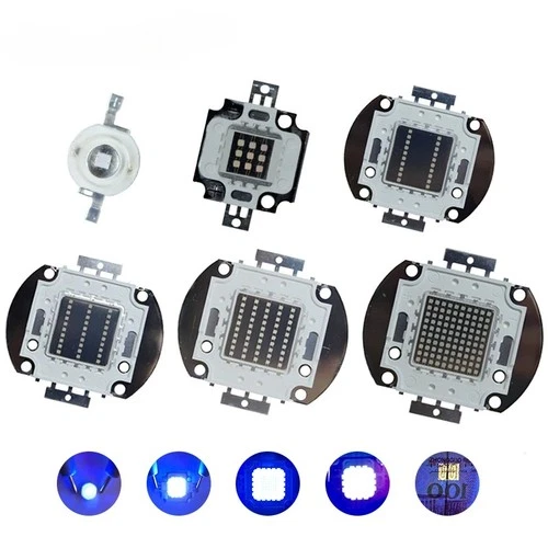 3W 5W 10W 20W 30W 50W 100W UV LED Diodes Chips Ultra Violet 365nm 395nm 400nm