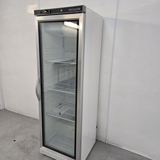 Display Freezer Single 1 Door Glass Upright 400L Commercial Chilled White 400...