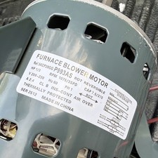 Silnik dmuchawy P993AS 208-230V 1/3HP 1075 OBR./MIN Chroniony termicznie Odwracalny