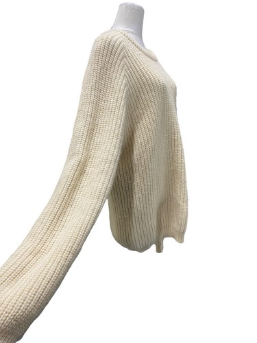 Jumbuk cream pure wool chunky knit pull-over jumper size Large - Picture 4 of 8
