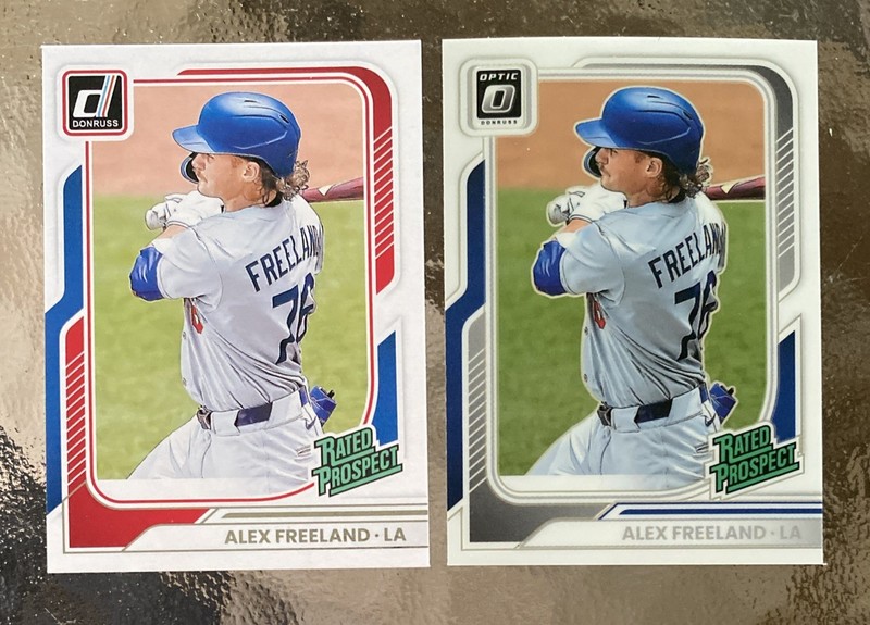 2026 Donruss Alex Freeland Base & Optic Rated Prospect Rookie Card Lot