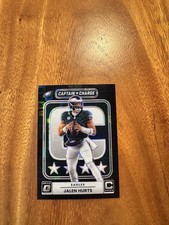 2025 Donruss Optic Jalen Hurts Black Pandora Prizm /149 Captain In Charge Eagles
