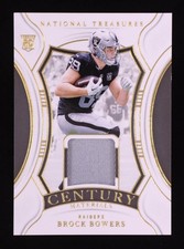 BROCK BOWERS 2024 National Treasures Century Materials Rookie Patch #10 of 49 🔥