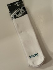 TCK Socks Unisex White New with Tags Size X Large