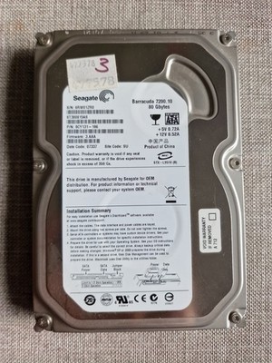 Seagate Barracuda 80GB 7200 RPM, (ST380815AS)