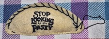 Handmade Embroidered Cushioned Cornish Pasty