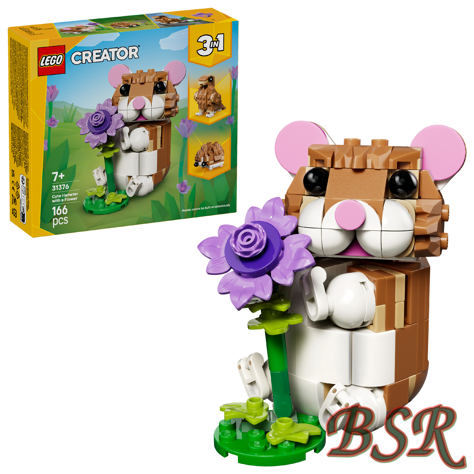 LEGO Creator 3in1 Cute Hamster with a Flower Toy 31376 - Bild 3