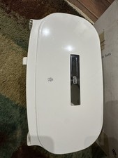 Tork T2 Twin Mini Jumbo Toilet Paper Roll Dispenser White Holder Canister NOS