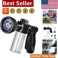 Garden Hose Nozzle with 8 Spray Patterns  Built-in Soap Dispenser