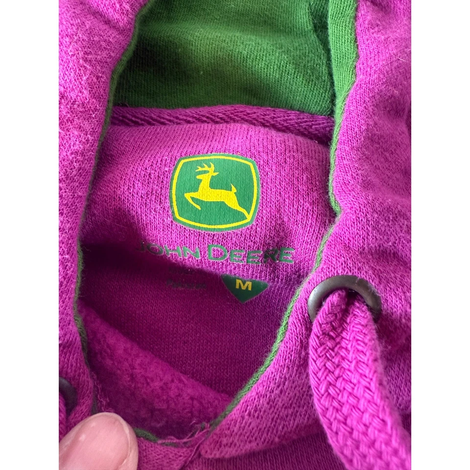 Sudadera con Capucha John Deere Rosa y Verde Tractor Deere & Co Est 1837 Mediana Foto 4 de 4