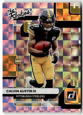 Panini Football NFL Donruss 2022 No. TR-34 Calvin Austin III The Rookies Holo