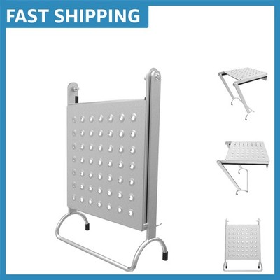 375-Pound Rated Aluminum Work Platform Ladder Accessory - Height Safety Enhanced