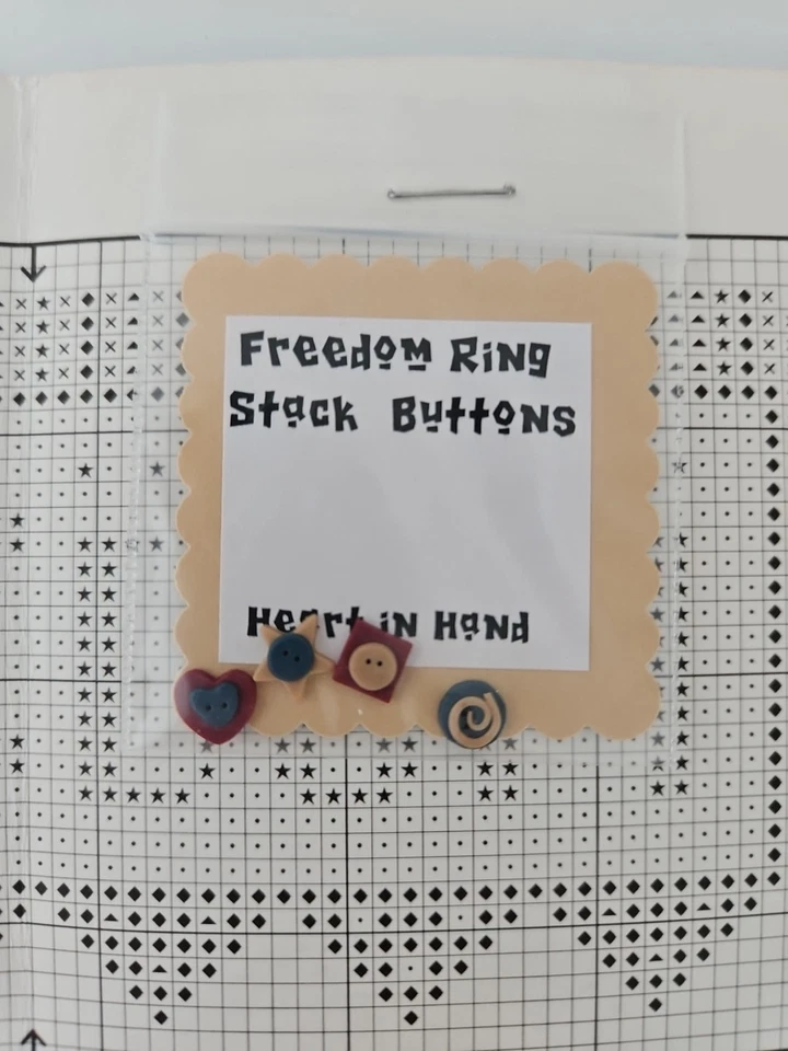 Heart in Hand LET FREEDOM RING Counted Cross Stitch Pattern by Cecilia Turner  - Image 2 of 4