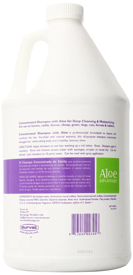 Champú concentrado de aloe 1 galón Foto 2 de 2