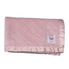 Carter's Child of Mine Blanket Baby Sweet Girl Butterfly Sherpa Pink Satin Trim